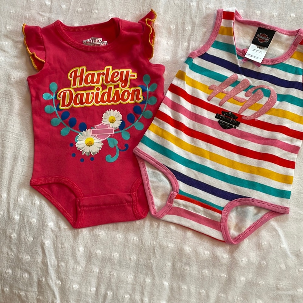 New without tags Harley onesies